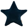 Nobodinoz - Aristote Star Samt-Kissen, 40 x 40 cm, night blue