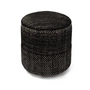 nanimarquina - Tres Persian Pouf, Ø 40 x H 43 cm, schwarz