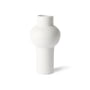 HKliving - Speckled Clay Vase round, M, Ø 15 x 30,5 H cm, weiß 