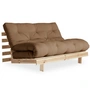 Karup Design - Roots Schlafsofa, 140 x 200 cm, Kiefer natur / mocca (755)