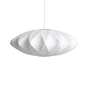 HAY - Nelson Saucer Crisscross Bubble Pendelleuchte M, Ø 63.5 x H 24 cm, off white