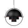 Gubi - Multi-Lite Pendelleuchte Ø 36 cm, Chrom / schwarz