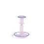 HAY - Flare Kerzenständer, H 14 cm, pink / blau