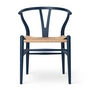 Carl Hansen - CH24 Wishbone Chair, Buche soft blue / Naturgeflecht