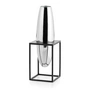 Philippi - Solero Vase S im Ständer, silber / schwarz