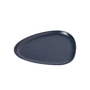 Lind DNA - Curve Stoneware Lunch Teller, 22 x 19 cm, navy blue