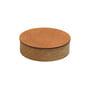LindDNA - Wood Box mit Deckel S, Ø 11 cm, Eiche natur / Bull natur