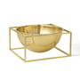 Audo - Kubus Bowl Centerpieces H 11.5 cm, large / gold-plated