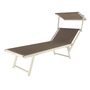 Jan Kurtz - Rimini Classic Sonnenliege, weiß / taupe