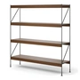 Audo - Zet Storage System, L 150 x H 158 cm, schwarz / Eiche dunkel