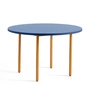 HAY - Two-Colour Esstisch rund, Ø 120 cm, blau / ocker