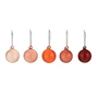 Iittala - Glaskugeln Ø 4 cm, rot (5er-Set)