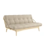 Karup Design - Folk Schlafsofa, Kiefer klar lackiert / beige (747)
