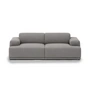 Muuto - Connect Soft Modular Sofa 2-Sitzer Konfiguration 1, Re-Wool 128