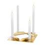 höfats - Square Candle Kerzenhalter, gold (4er-Set)