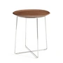 Kartell - Al Wood Coffeetable, verchromt / Buche dunkel