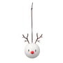 Hoptimist - Reindeer Ornament, weiß (2er-Set)
