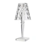 Kartell - Big Battery Akku-Tischleuchte H 37,3 cm, glasklar