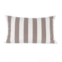 Jan Kurtz - Somnia Outdoor Kissen, 40 x 60 cm, Streifen weiß / taupe