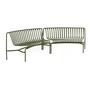 HAY - Palissade Park Dining Bench, In / In (2er-Set), olive