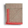 Røros Tweed - Una Wolldecke 200 x 150 cm, bicolor rot /grün