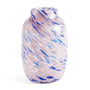 Hay - Splash Vase L, Ø 17,5 x H 27 cm, light pink and blue