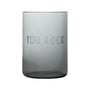 Design Letters - AJ Favourite Trinkglas, You Rock / soft black