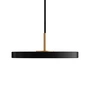 Umage - Asteria Micro LED-Pendelleuchte V2, Messing / schwarz