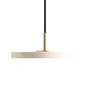 Umage - Asteria Micro LED-Pendelleuchte V2, Messing / pearl white