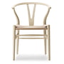 Carl Hansen - CH24 Soft Wishbone Chair Ilse Crawford, Buche soft barley / Naturgeflecht