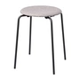 Fritz Hansen - Dot Hocker, grau / beige / weiß / Untergestell graphit