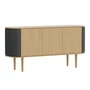 Umage - Treasures Sideboard mit 3 Türen, Eiche natur / shadow