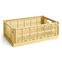 Hay - Colour Crate Korb L, 53 x 34,5 cm, golden yellow, recycled