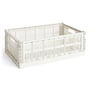 Hay - Colour Crate Korb L, 53 x 34,5 cm, off white, recycled