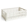 HAY - Colour Crate Korb L, 53 x 34,5 cm, off white, recycled