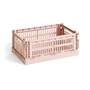 HAY - Colour Crate Korb S, 26,5 x 17 cm, blush, recycled