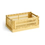 Hay - Colour Crate Korb S, 26,5 x 17 cm, golden yellow, recycled