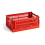 Hay - Colour Crate Korb S, 26,5 x 17 cm, red, recycled