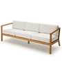 Fritz Hansen - Skagerak Virkelyst Sofa 3-Sitzer, Teak / weiß