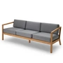 Fritz Hansen - Skagerak Virkelyst Sofa 3-Sitzer, Teak / ash