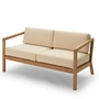 Fritz Hansen - Skagerak Virkelyst Sofa 2-Sitzer, Teak / goldgelb (Limited Edition)