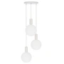 Tala - Chalk, Triple Pendelleuchte Set, inklusive 3 x Sphere V LED-Leuchtmittel E27, weiß