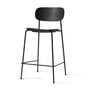 Audo - Co Counter Chair, H 94,5 cm, schwarzes Stahlgestell / Eiche schwarz