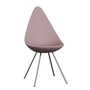 Fritz Hansen - Drop Stuhl, Chrom / pale rose