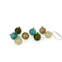 ferm Living - Glass Baubles Christbaumkugeln, Small, mehrfarbig dunkel (8er-Set)