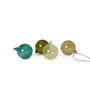 ferm Living - Glass Baubles Christbaumkugeln, Medium, mehrfarbig dunkel (4er-Set)