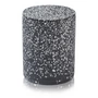 Humdakin - Terrazzo Aufbewahrung mit Deckel, Bologna, Ø 13 x 17 cm, schwarz