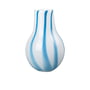 Broste Copenhagen - Ada Stripe Vase, H 37 cm, hellblau