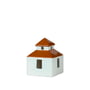 Broste Copenhagen - Bo Dekohaus, light turquise / caramel brown