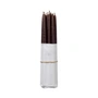 Broste Copenhagen - Tapers getauchte Spitzkerze, Ø 1,2 cm, dark brown (10er-Set)